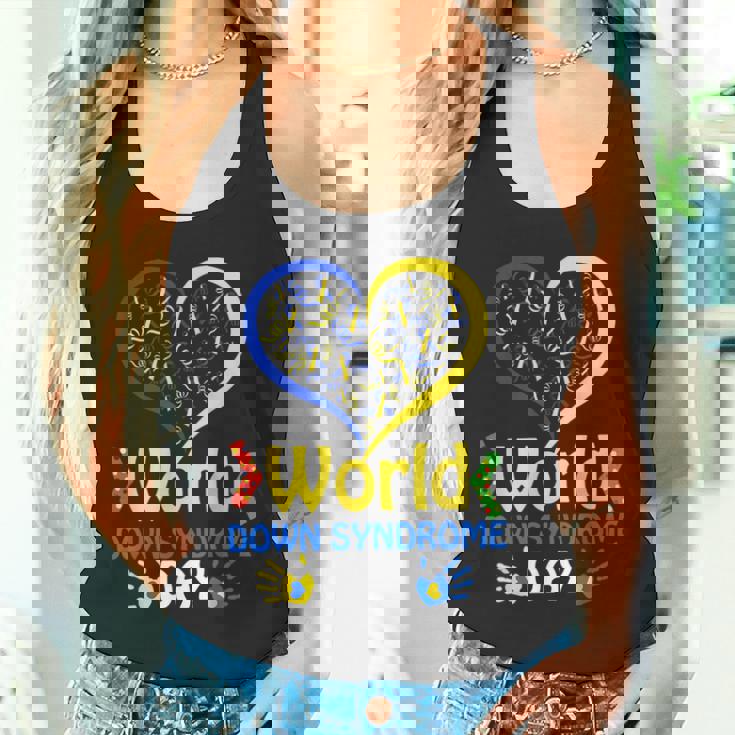 World Downyndrome Day Upport And Awareness 321 タンクトップ