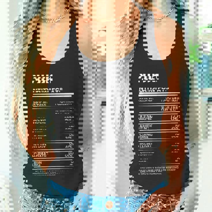 Yuuki 栄養成分表示 タンクトップ