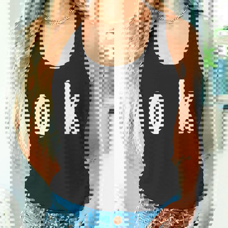 「Ok」面白い デザイン 語録 ネタ おもしろ 漢字 Ok タンクトップ