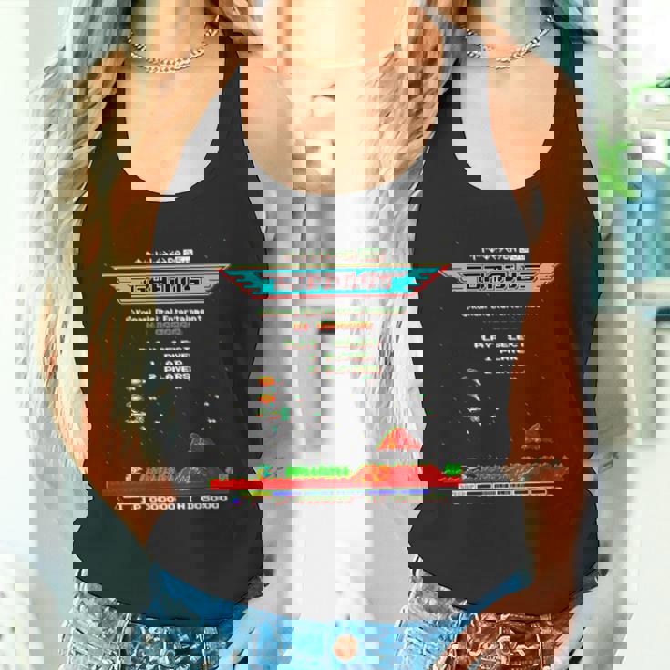 「グラディウス」上上下下左右左右ba スタート 長袖tシャツ タンクトップ