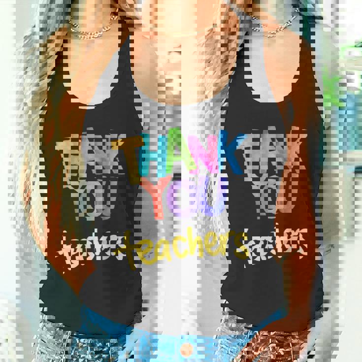 ありがとう 先生 感謝 卒業 タンクトップ