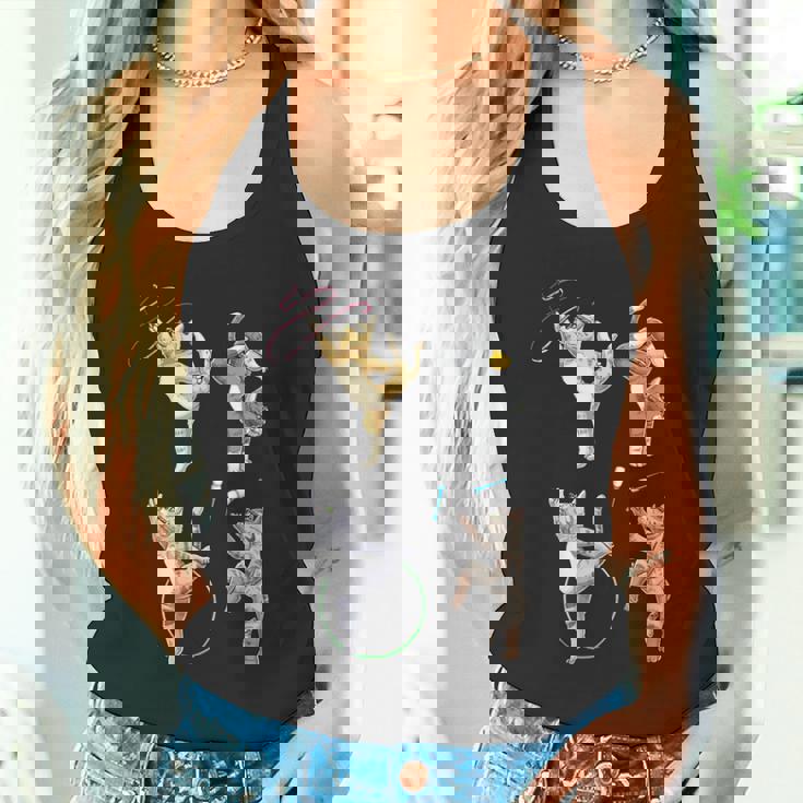 おもしろ新体操猫 タンクトップ