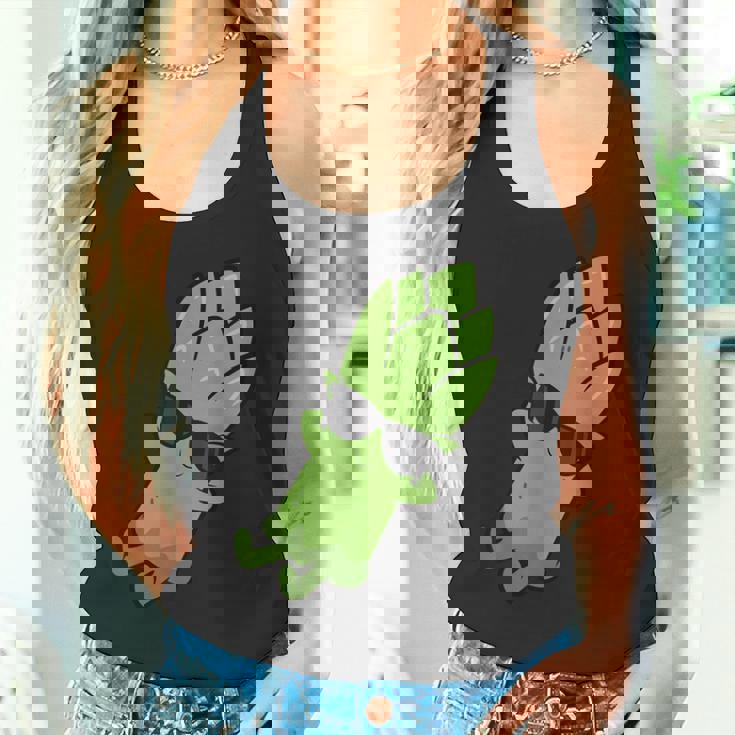 かわいいアスパラガス フルーツリラクシング レイジーアスパラガス タンクトップ