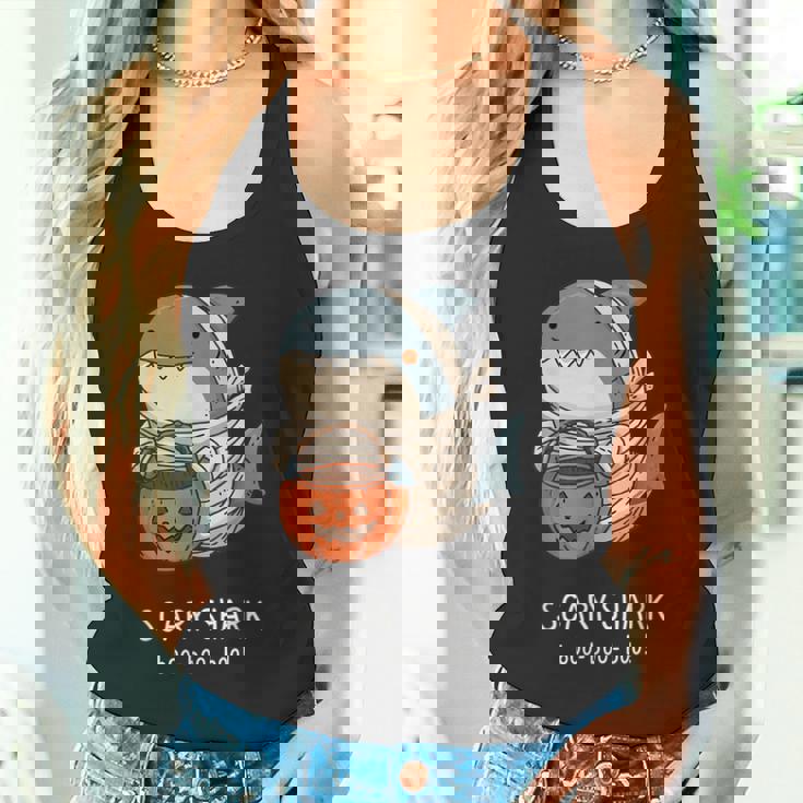 かわいいサメ ミイラ ハロウィン メンズ レディース キッズ おもしろサメ タンクトップ