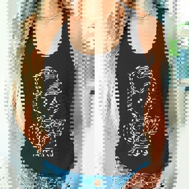 かわいい猫の溶接工 タンクトップ