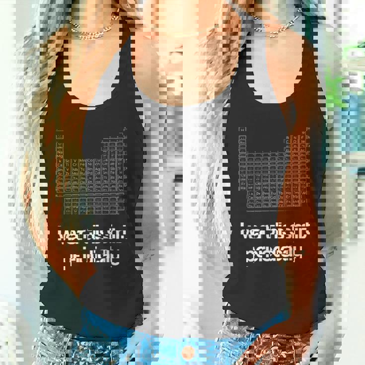 このシャツを定期的に着る化学しゃれ周期表 タンクトップ