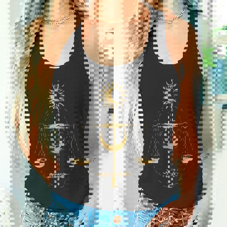 てんびん座 星座 タロット 正義 月 ホロスコープ タンクトップ