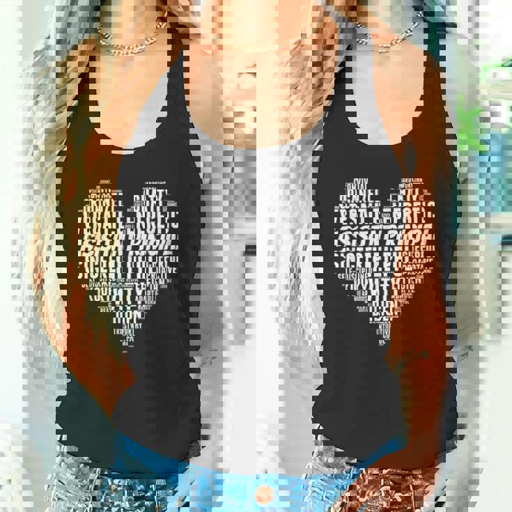 アシスタントプリンシパル ワードクラウド ハート アシスタントプリンシパル タンクトップ