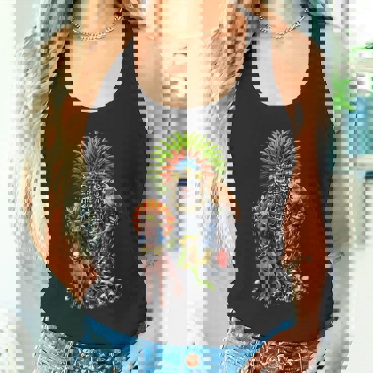 アステカの神ミクトランテクトリ古代マヤの神話の神々 タンクトップ