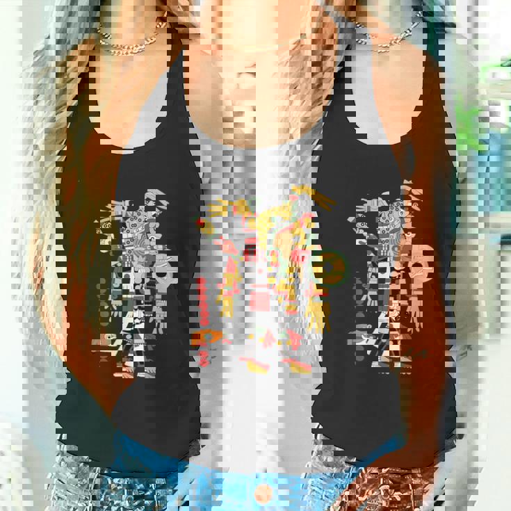 アステカ人、インカ人、メキシコの芸術彫刻マヤマヤン タンクトップ