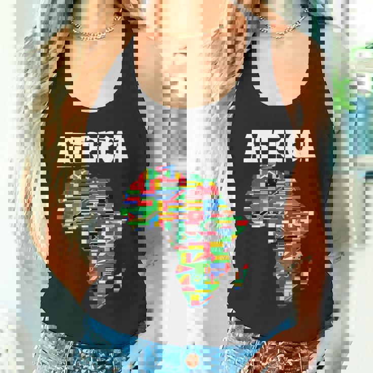 アフリカtシャツ 誇り高きアフリカ国旗大陸愛 タンクトップ