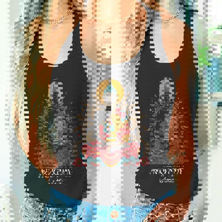 アンコールワット カンボジア ブッダ ヴィンテージ 仏教 お土産 タンクトップ