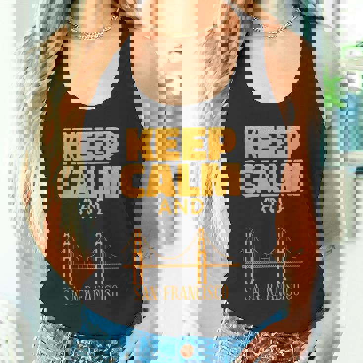 アーキテクチャ サンフランシスコ オーナメント ブリッジ かわいいサンフランシスコ タンクトップ