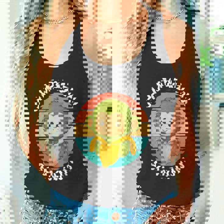 イタリア ブレイン ミーム チンパンジーニ バナニーニ レトロ サンセット キッズ タンクトップ