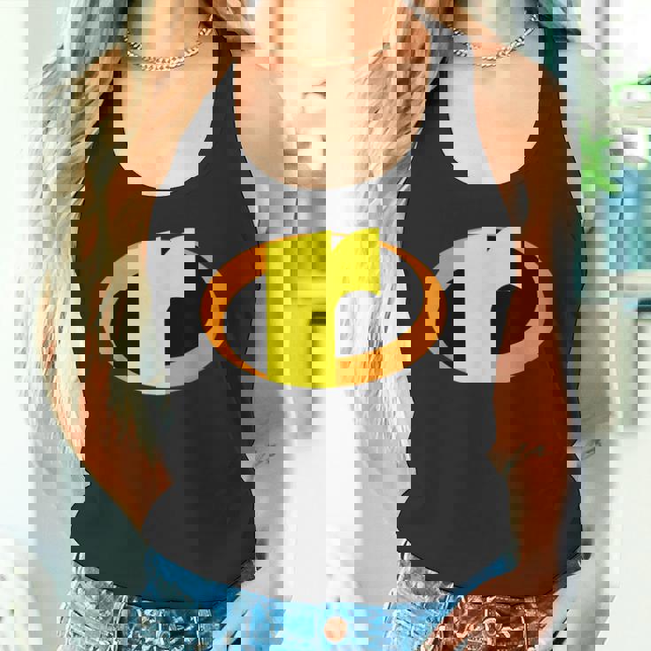 インクレディブル レター R アルファベット スーパーヒーロー キッズ ファミリー タンクトップ