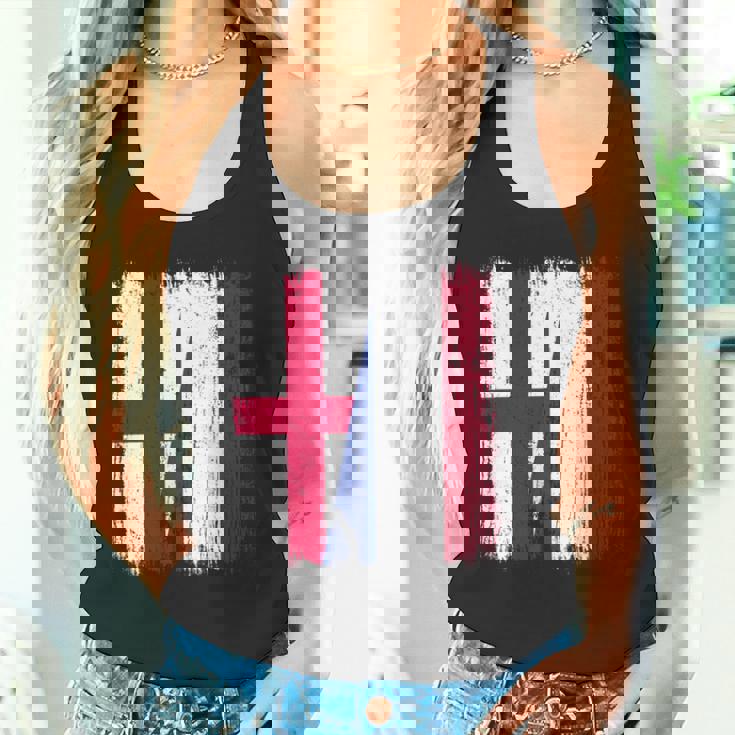 イングランド オランダ ハーフフラッグ イングリッシュ オランダ遺産 長袖tシャツ タンクトップ