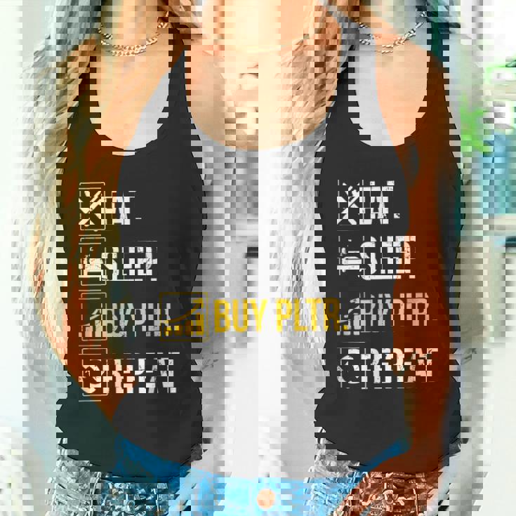 イートスリープインベストベスト Pltr購入パランティア投資。 タンクトップ