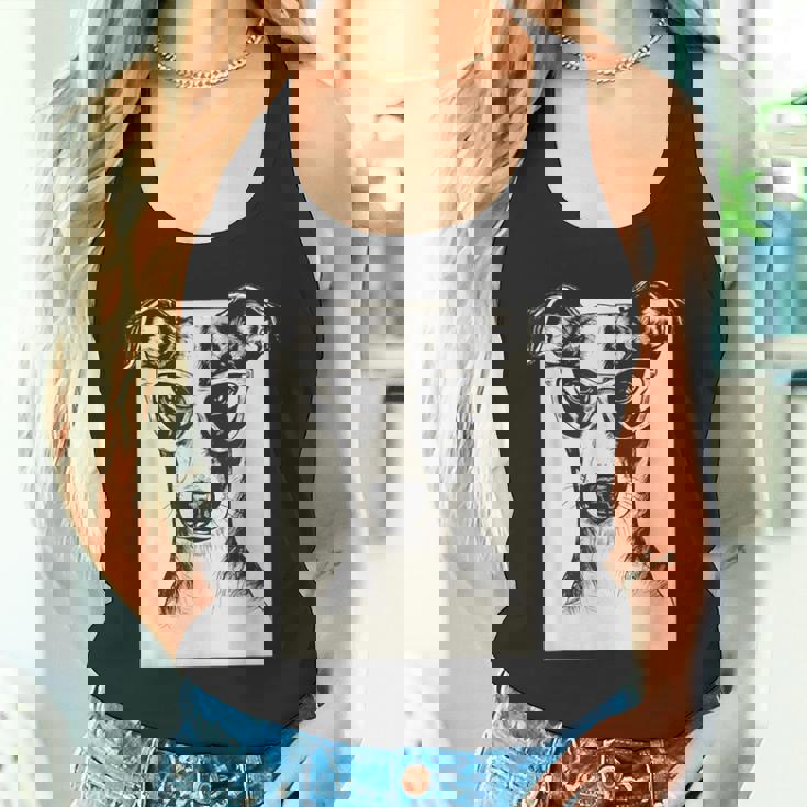 ウィペット イラスト 犬 面白い アート スケッチ タンクトップ