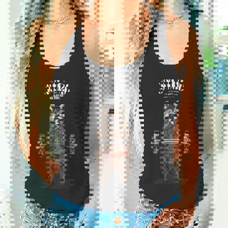 ウェイトリフティング 筋トレ バーベル やる気がないなら家に帰れ 狸 たぬき タンクトップ