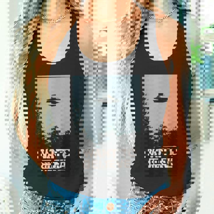 エイリアンufoアパレル「I Want To Believe」 タンクトップ