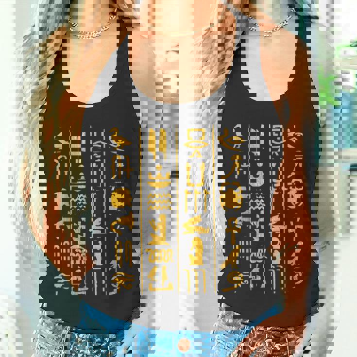 エジプト ヒエログリフ 古代エジプトシャツ ファラオtシャツ タンクトップ
