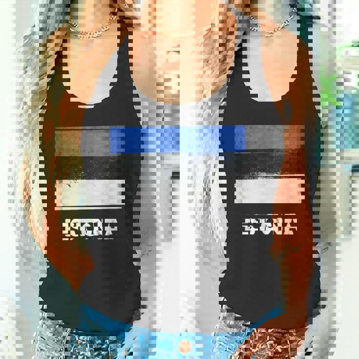 エストニア国旗tシャツ タンクトップ