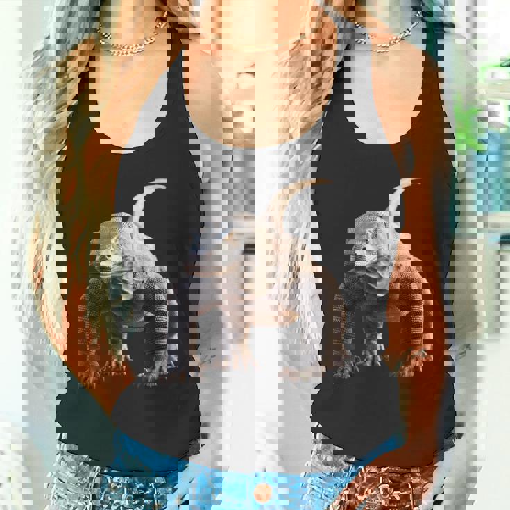 オオトカゲ 爬虫類 コモドドラゴン バンドドラゴン トカゲドラゴン タンクトップ