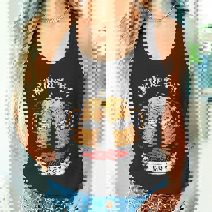 オクトーバーフェスト ビールとグリル ソーセージ タンクトップ