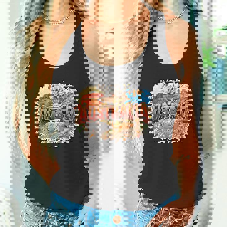 オーストラリアカンガルーコアラポインティングミーム オーストラリアのお土産 タンクトップ