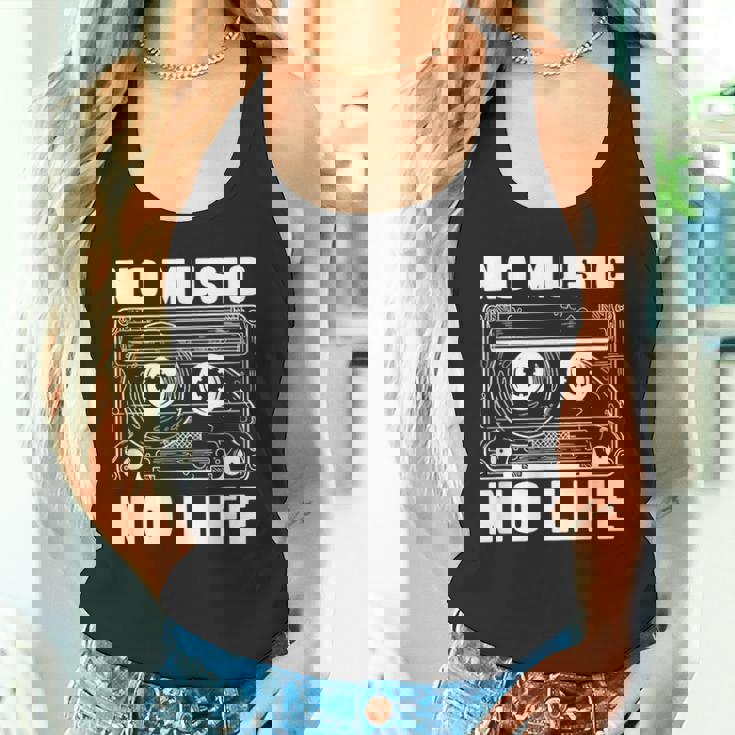 カセット No Music No Life Music Lover タンクトップ