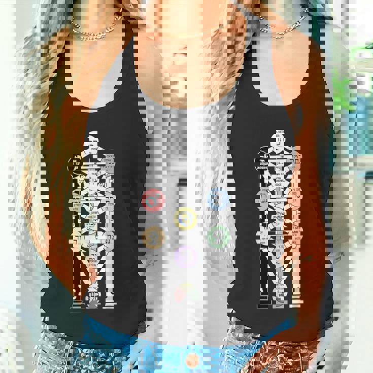 カバラの生命の樹図 タンクトップ