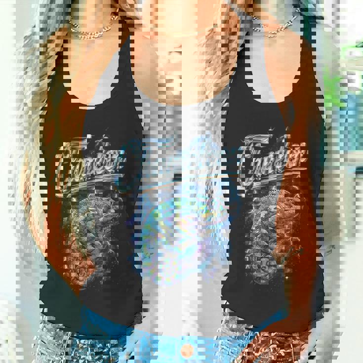 カメレオン ヴィンテージ 90年代 レトロ ファニー カメレオン 80年代 メンズ レディース タンクトップ