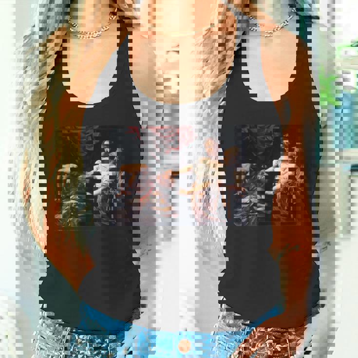 カラヴァッジョのジュディス・ホロフェルネス タンクトップ