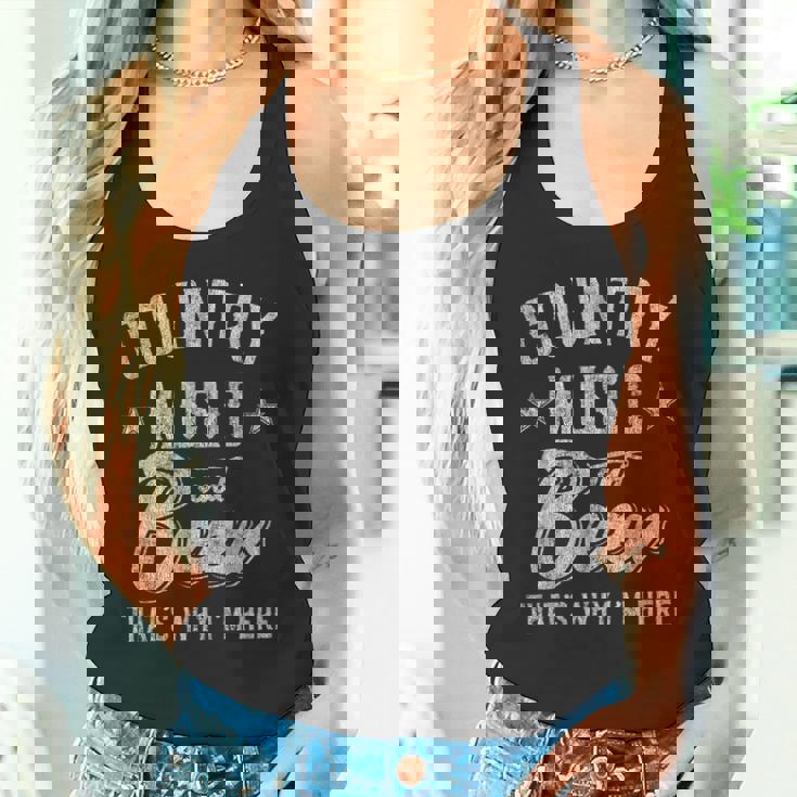 カントリーミュージックとビール That's Why I'm Here タンクトップ