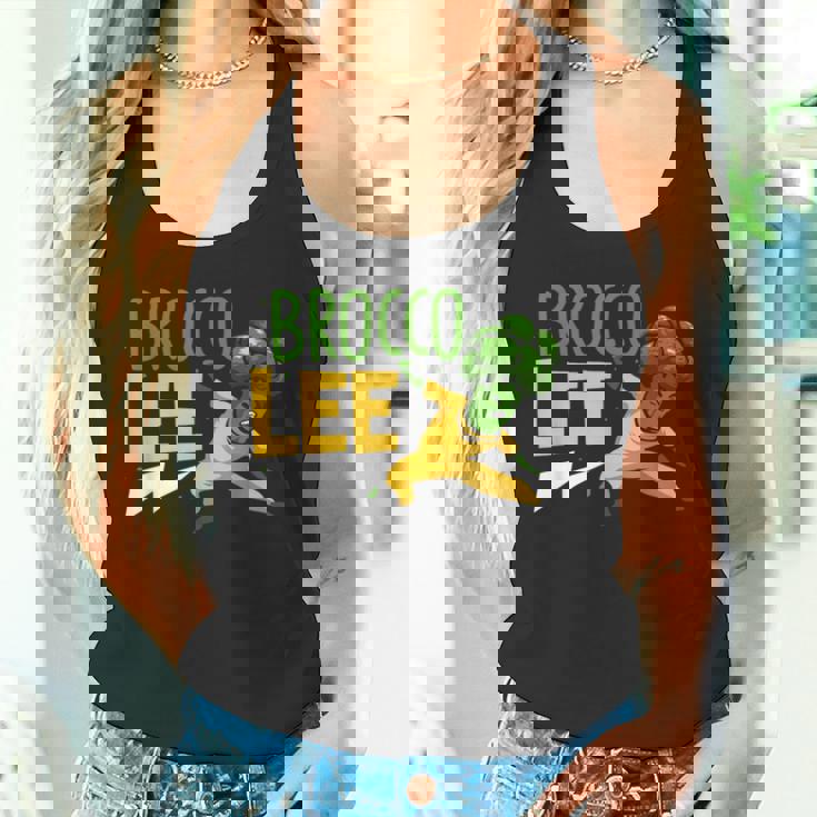 カンフー ブロッコリー ブロッコリー ビーガン 野菜 タンクトップ