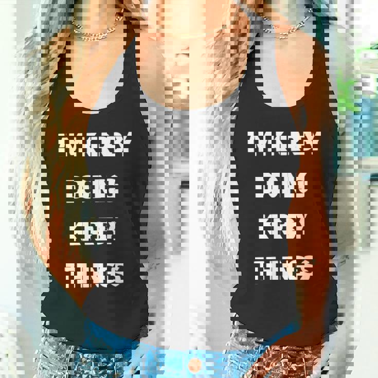 カービィのことをやってるカービィだよ 長袖tシャツ タンクトップ