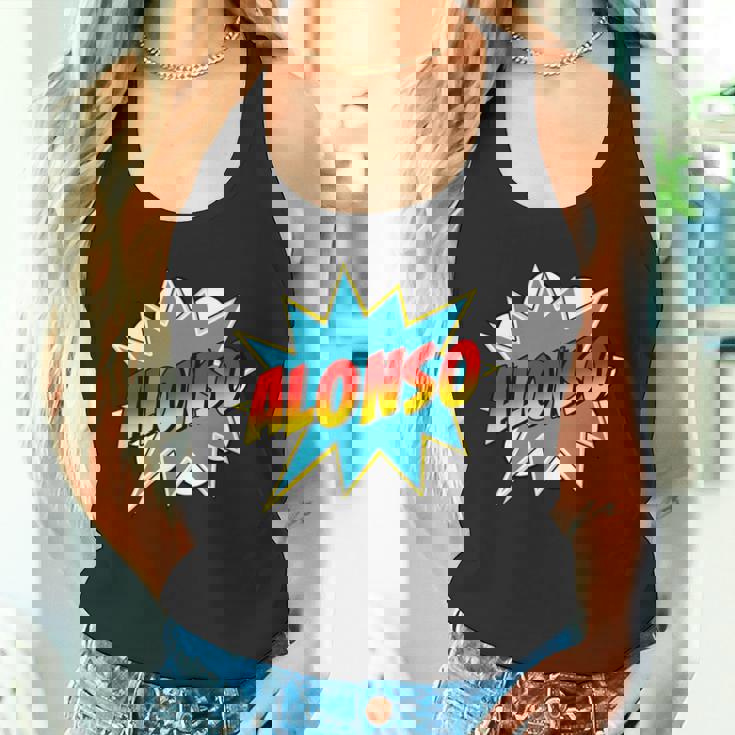 キッズ 男の子 アロンソ 名前 コミック 本 スーパーヒーロー タンクトップ