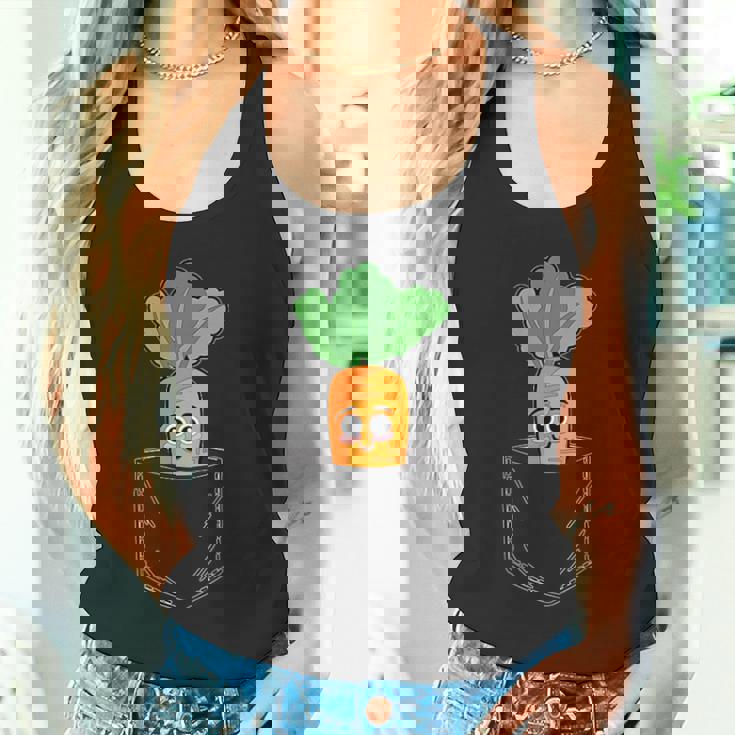 キャロットポケット おもしろキャロットインポケット タンクトップ