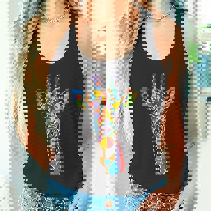 キリン 幾何学 タンクトップ