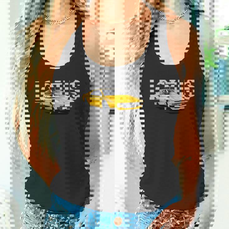 クラシック ブリティッシュ ロータス エスプリ スポーツカー 長袖tシャツ タンクトップ