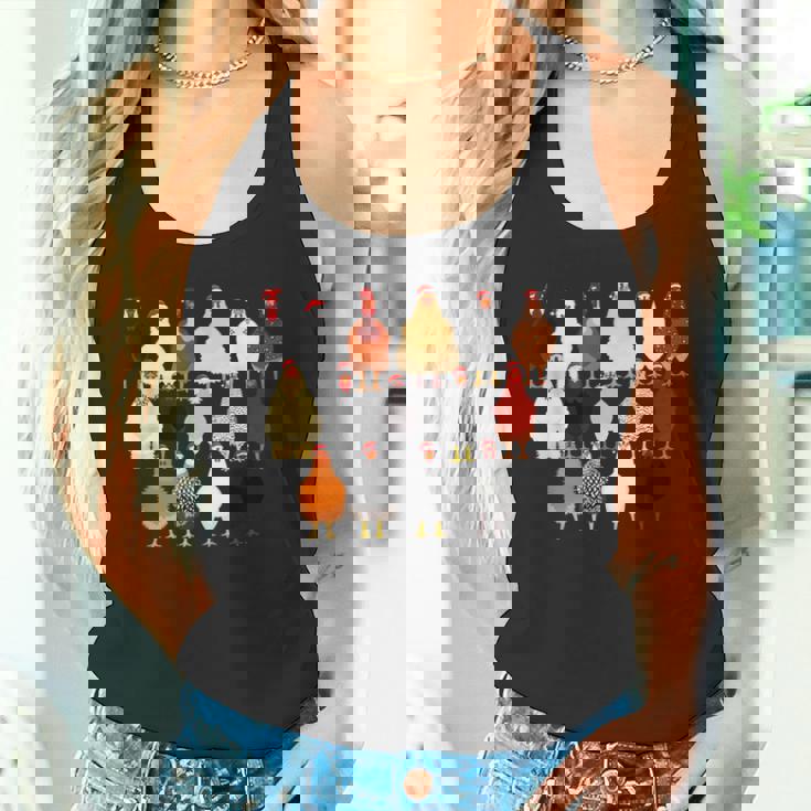 クリスマス チキン スクワッド サンタ 帽子 かわいい チキン ファーム 動物 タンクトップ