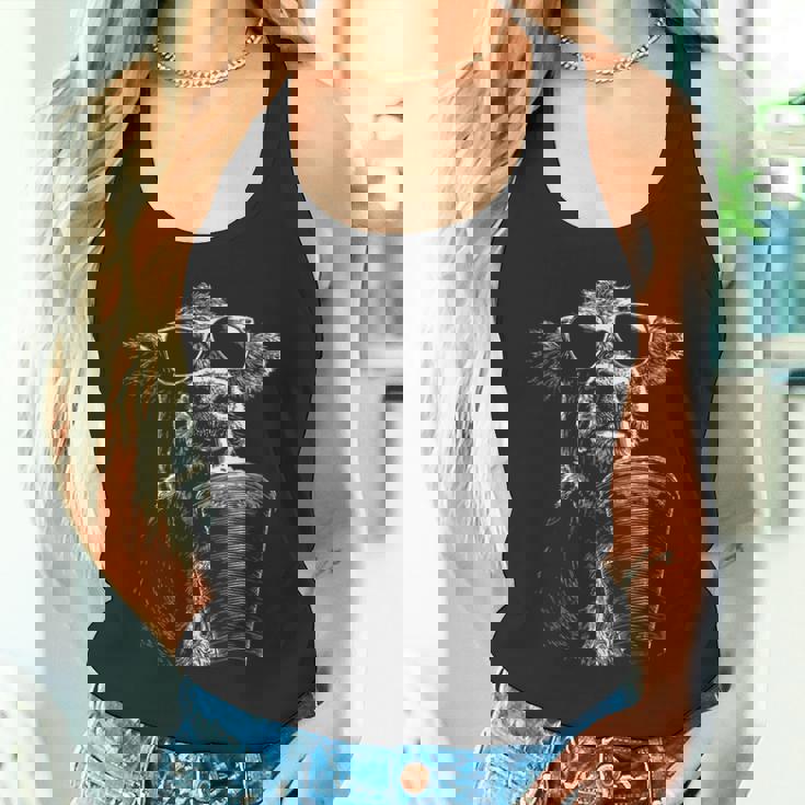 クール 牛 飲む アイスコーヒー 面白い 動物 ミーム Y2k グランジ タンクトップ