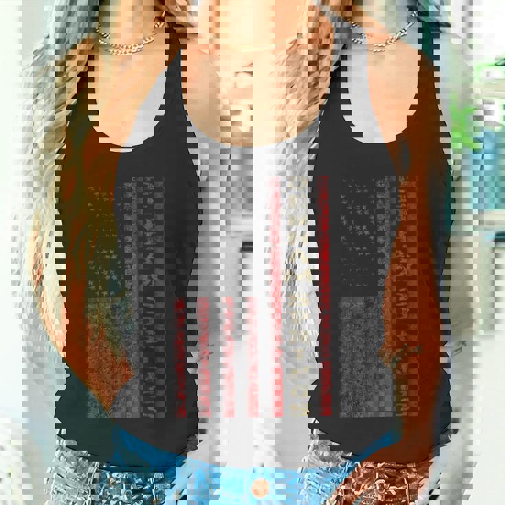 クールな愛国的なデンハム・スプリングス Usa 米国旗のギフトアイデア タンクトップ