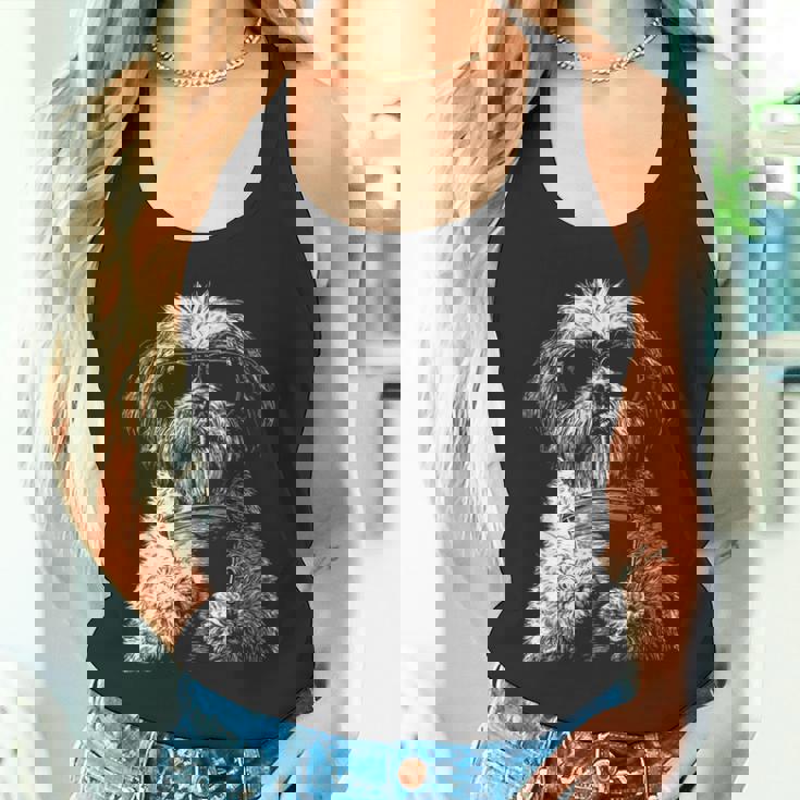 クールシーズードリンクアイスコーヒーファニードッグミームy2kグランジ タンクトップ