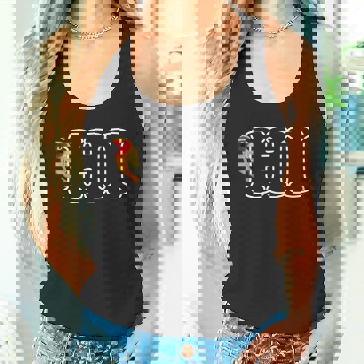 コガネメキシコインコ Hi 鳥 動物 図 バードウォッチング 贈り物 鳥類学者 生物学者 自然科学 タンクトップ