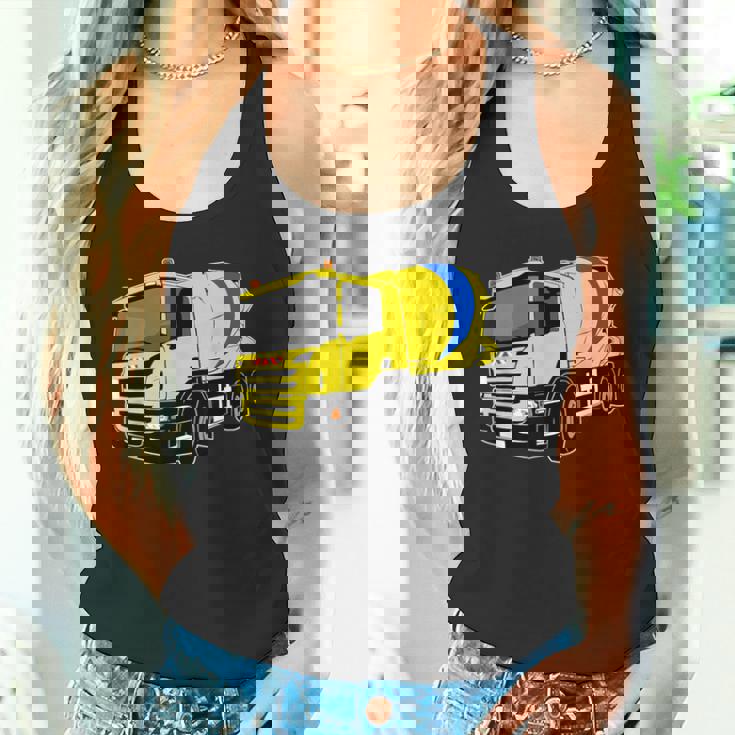 コンクリートミキサー車 タンクトップ