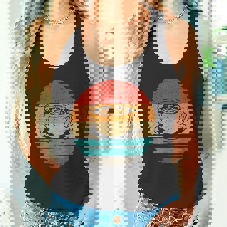 コーヒー レトロスタイル ビンテージ タンクトップ