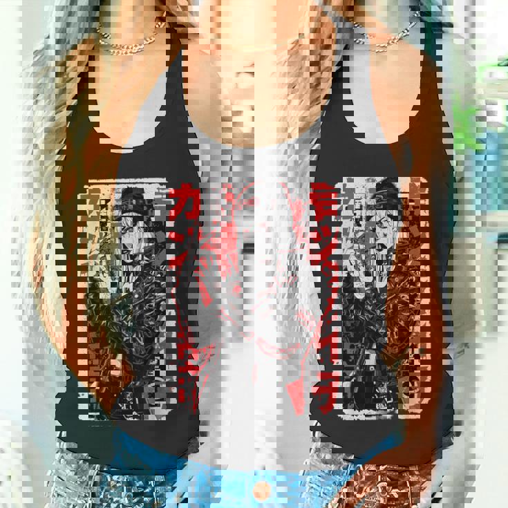 サイバーパンク パンクガール 日本のストリートウェア タンクトップ