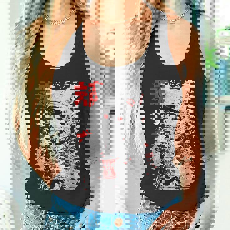 サイバーパンク 宇宙 猫ラーメン 日本のストリートウェア タンクトップ