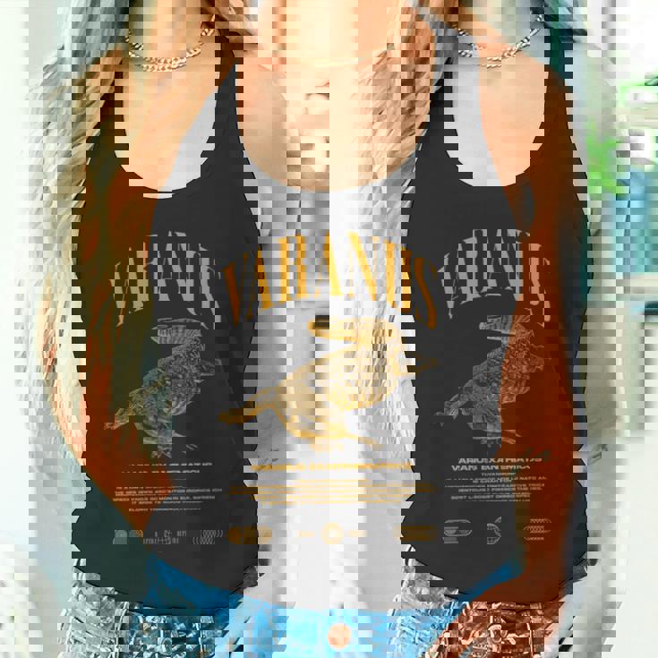 サバンナモニターモダンストリートウェアの爬虫類のキーパー 長袖tシャツ タンクトップ